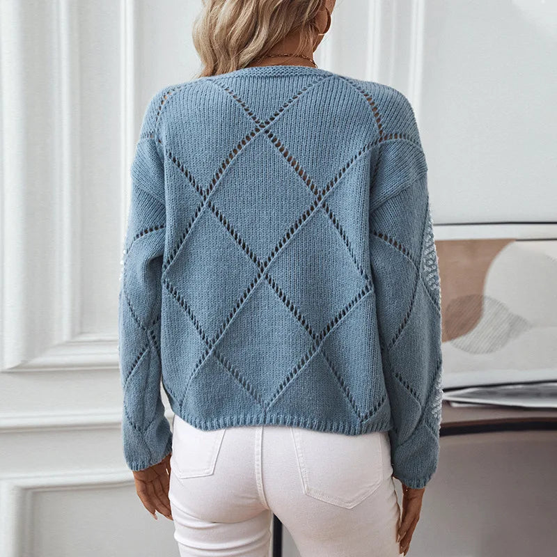 Scandinavian Hollow Knit Sweater - Premium sweater from GetDore -   Shop now at Get Dore