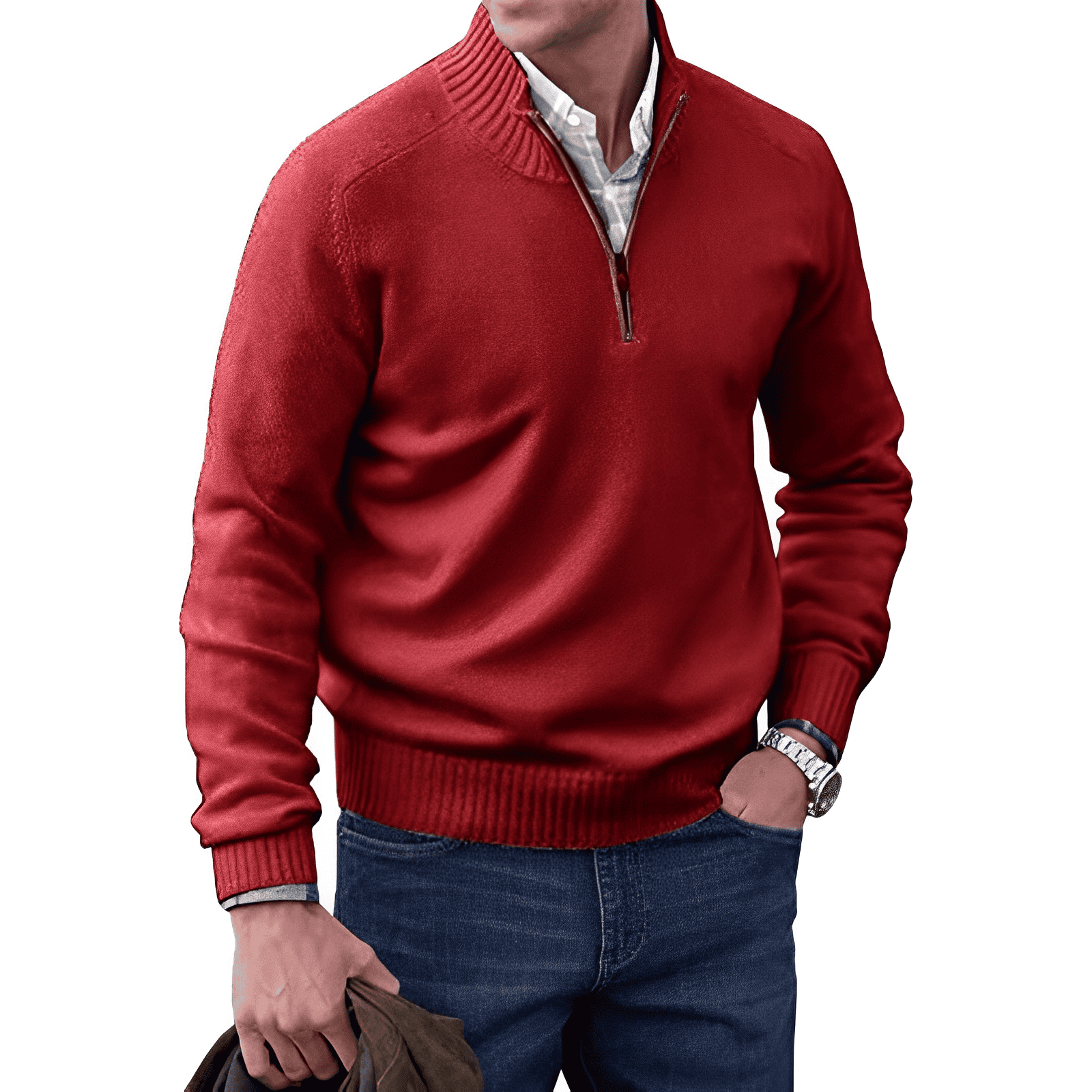 Quarter Zip Sweater - Premium  from Dore London -   Shop now at Dore London